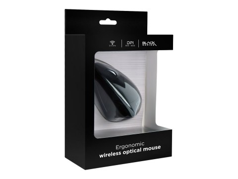 Gembird MUSW-ERGO-01 - Mysz pionowa - ergonomiczna - praworęczna - 6 przyciski - bezprzewodowa - 2.4 GHz - odbiornik bezprzewodo