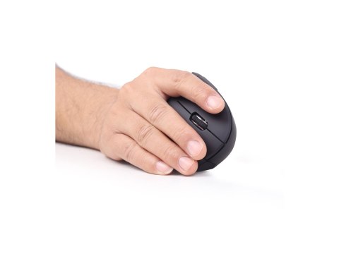 Gembird MUSW-ERGO-01 - Mysz pionowa - ergonomiczna - praworęczna - 6 przyciski - bezprzewodowa - 2.4 GHz - odbiornik bezprzewodo