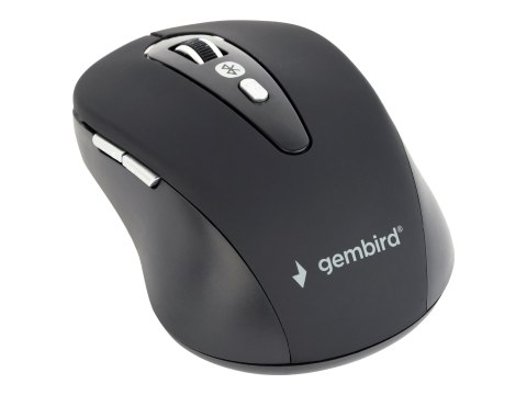 Gembird MUSWB-6B-01 - Mysz - optyczna - 6 przyciski - bezprzewodowa - Bluetooth 3.0 - czarny - blister