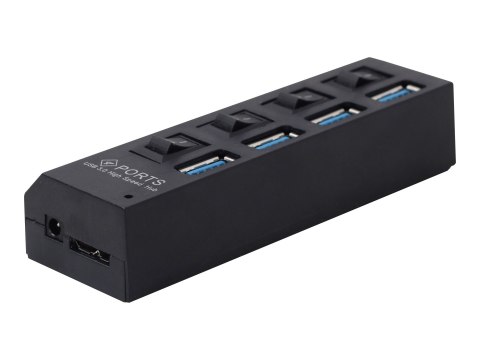 Gembird UHB-U3P4-22 - Koncentrator - 4 x SuperSpeed USB 3.0 - stacjonarny