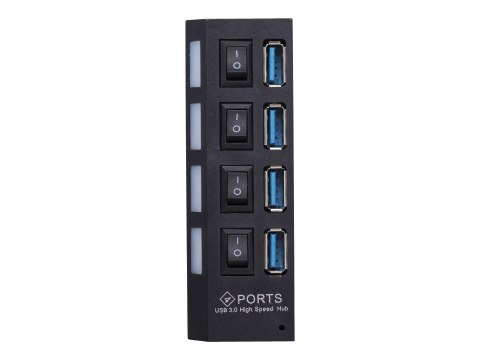 Gembird UHB-U3P4-22 - Koncentrator - 4 x SuperSpeed USB 3.0 - stacjonarny