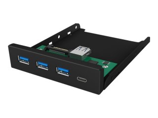 ICY BOX IB-HUB1418-i3 - Koncentrator - 3 x SuperSpeed USB 3.0 + 1 x USB-C - moduł plug-in