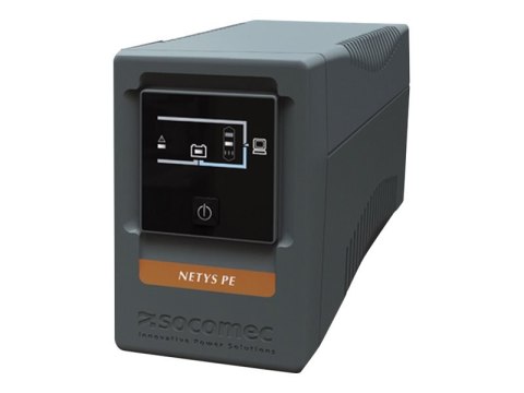 Socomec Netys PE 850 - UPS - AC 230 V - 480 wat - 850 VA - USB - złącza wyjściowe: 4