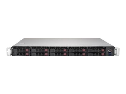 Supermicro SuperServer 1019P-WTR - Serwer - montowany w stojaku 1U - pojedynczy - bez CPU - RAM 0 GB - SATA - wymiana podczas pr