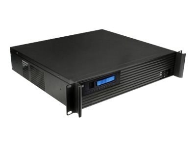 TECHly I-CASE IPC-240L - Montowany w stojaku 2U - ATX micro - brak zasilacza (ATX / PS/2) - czarny - USB
