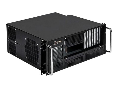 TECHly I-CASE MP-P4HX-BLK6 - Montowany w stojaku 4U - ATX - brak zasilacza (ATX / PS/2) - czarny - USB/dźwięk