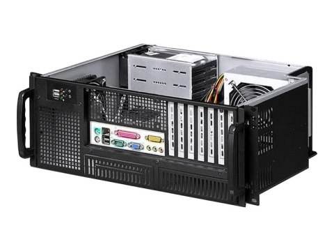 TECHly I-CASE MP-P4HX-BLK6 - Montowany w stojaku 4U - ATX - brak zasilacza (ATX / PS/2) - czarny - USB/dźwięk