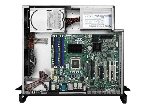TECHly I-CASE MP-P4HX-BLK6 - Montowany w stojaku 4U - ATX - brak zasilacza (ATX / PS/2) - czarny - USB/dźwięk