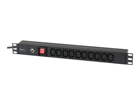 TECHly I-CASE STRIP-10C - Jednostka dystrybucji zasilania (montowany w stojaku) - AC 220-250 V - 2300 wat - wejście: IEC 60320 C