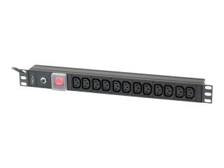 TECHly I-CASE STRIP-12C - Jednostka dystrybucji zasilania (montowany w stojaku) - AC 220-250 V - 3500 wat - wejście: IEC 60320 C