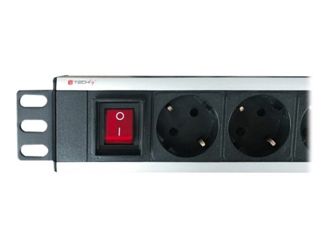 TECHly I-CASE STRIP-18SH - Jednostka dystrybucji zasilania (montowany w stojaku) - AC 220-250 V - 3500 wat - wejście: zasilanie 