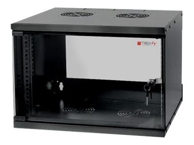 TECHly Professional D320 - Stojak szafa - do montażu na ścianie - czarny, RAL 9005 - 6U - 19"