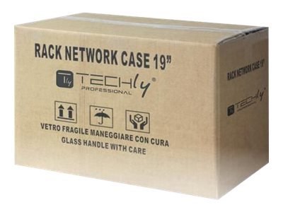 TECHly Professional - Stojak szafa - do montażu na ścianie - RAL 9005, czarny - 6U - 19"