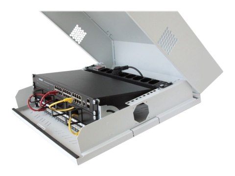 TECHly Professional - Stojak szafa - do montażu na ścianie - szary, RAL 7035 - 9U - 19"