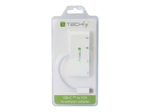 TECHly - Stacja dokująca - USB-C 3.1 - VGA - 1GbE