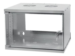 TECHly - Szafa - do montażu na ścianie - RAL 7035 - 6U - 19"