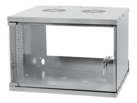 TECHly - Szafa - do montażu na ścianie - RAL 7035 - 6U - 19"
