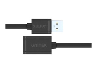 Unitek - Przedłużacz kabla USB - USB (M) do USB (F) - USB 2.0 - 1 m - czarny