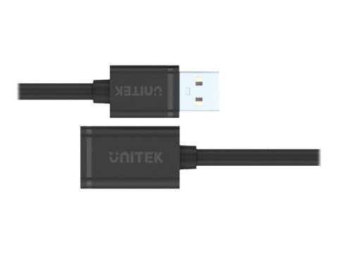 Unitek - Przedłużacz kabla USB - USB (M) do USB (F) - USB 2.0 - 1 m - czarny