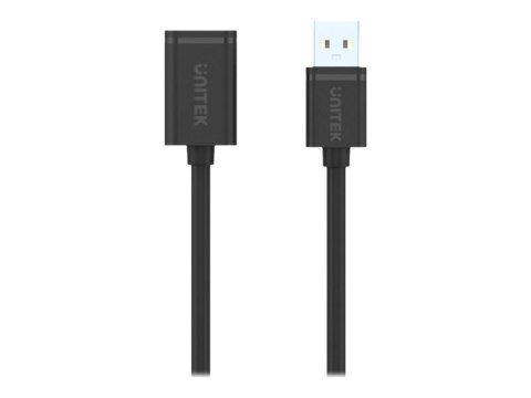Unitek - Przedłużacz kabla USB - USB (M) do USB (F) - USB 2.0 - 1 m - czarny