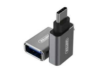 Unitek Y-A025CGY - Przejściówka USB - USB-C (M) do USB Typ A (F) - USB 3.1 Gen 2 - kosmiczna szarość