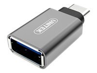 Unitek Y-A025CGY - Przejściówka USB - USB-C (M) do USB Typ A (F) - USB 3.1 Gen 2 - kosmiczna szarość