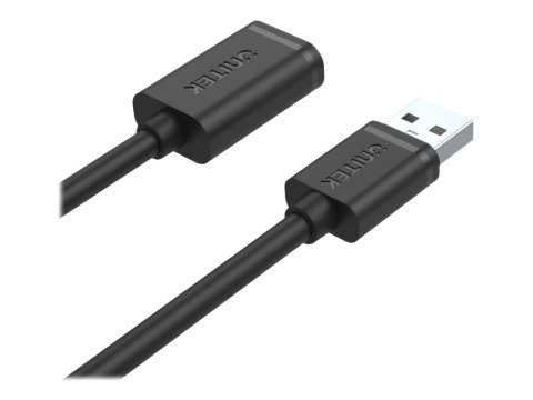 Unitek Y-C418GBK - Przedłużacz kabla USB - USB (M) do USB (F) - USB 2.0 - 5 m - czarny
