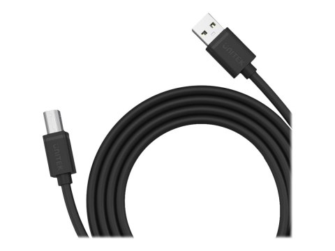 Unitek Y-C421GBK - Kabel USB - USB (M) do USB Typ B (M) - USB 2.0 - 5 m - czarny