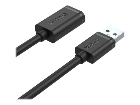 Unitek Y-C447GBK - Przedłużacz kabla USB - USB (M) do USB (F) - USB 2.0 - 50 cm - czarny