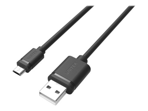 Unitek Y-C451GBK - Kabel USB - USB (M) do Micro-USB Typ B (M) - USB 2.0 - 1 m - czarny