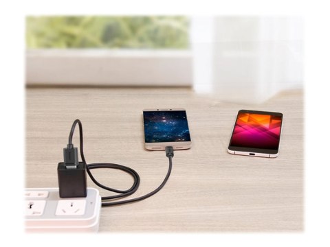 Unitek Y-C454GBK - Kabel USB - USB (M) do Micro-USB Typ B (M) - USB 2.0 - 50 cm - czarny