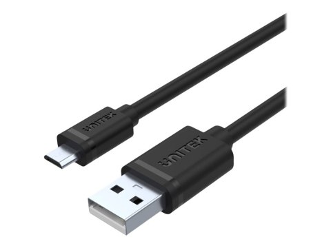 Unitek Y-C454GBK - Kabel USB - USB (M) do Micro-USB Typ B (M) - USB 2.0 - 50 cm - czarny