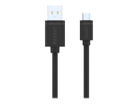 Unitek Y-C454GBK - Kabel USB - USB (M) do Micro-USB Typ B (M) - USB 2.0 - 50 cm - czarny