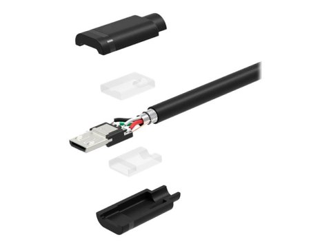 Unitek Y-C454GBK - Kabel USB - USB (M) do Micro-USB Typ B (M) - USB 2.0 - 50 cm - czarny