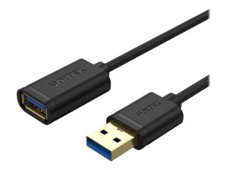 Unitek Y-C457GBK - Przedłużacz kabla USB - USB Typ A (M) do USB Typ A (F) - USB 3.0 - 1 m - czarny