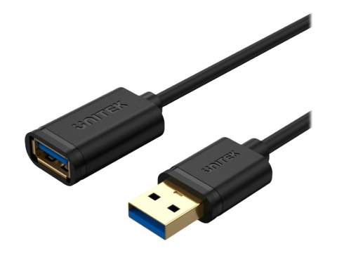 Unitek Y-C459GBK - Przedłużacz kabla USB - USB Typ A (M) do USB Typ A (F) - USB 3.0 - 2 m - czarny