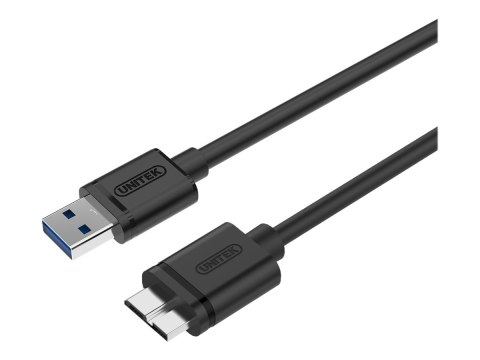 Unitek Y-C461GBK - Kabel USB - USB (M) do Micro-USB Typ B (M) - USB 3.0 - 1 m - czarny