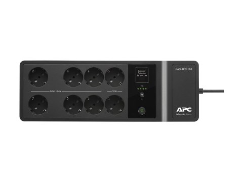APC Back-UPS BE650G2-IT - UPS - AC 220-240 V - 400 wat - 650 VA - złącza wyjściowe: 8 - Włochy
