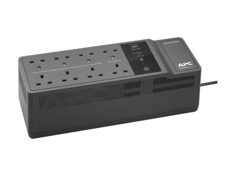APC Back-UPS BE650G2-UK - UPS - AC 230 V - 400 wat - 650 VA - złącza wyjściowe: 8 - Wielka Brytania - czarny