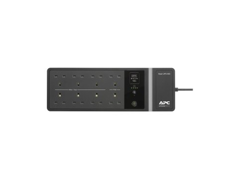 APC Back-UPS BE850G2 - UPS - AC 230 V - 520 wat - 850 VA - złącza wyjściowe: 8 - Wielka Brytania - czarny