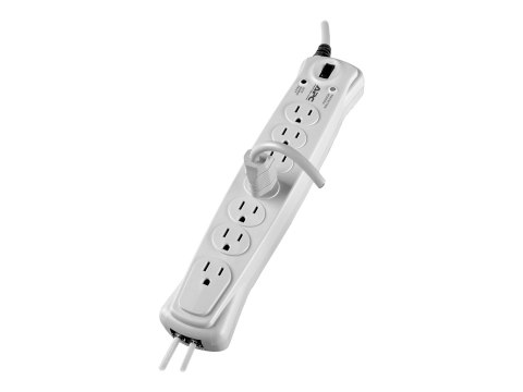 APC Basic Surge Protector - Zabezpieczenie przed przepięciem - AC 120 V - złącza wyjściowe: 7 - beżowy - dla P/N: AR106SH4, AR10