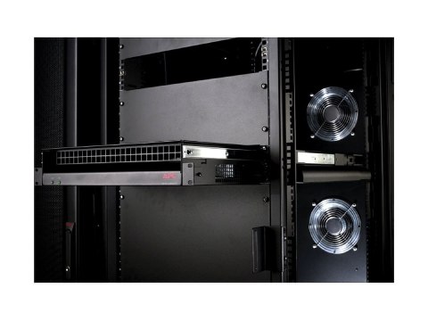 APC Rack Side Air Distribution 115V 60HZ - Moduł wentylatora - czarny - 2U - dla P/N: AR3103, AR3103SP, AR3106SP, AR9300SP, SMX2