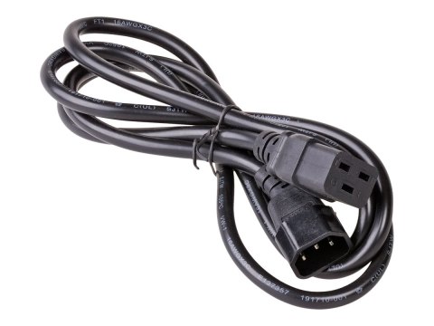 Akyga AK-UP-02 - Kabel zasilający - IEC 60320 C14 do IEC 60320 C19 - 250 V - 10 A - 1.8 m - czarny