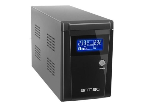 Armac Office Interactive 1000F - UPS - AC 145 - 290 V - 650 wat - 1000 VA - 2 x bateria - kwasowo-ołowiowy - 7 Ah - USB - złącza