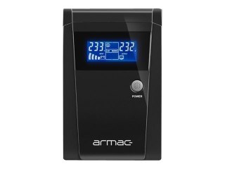 Armac Office O/1000E/LCD - UPS - AC 145 - 290 V - 650 wat - 1000 VA - 7 Ah - 7 Ah - USB - złącza wyjściowe: 3