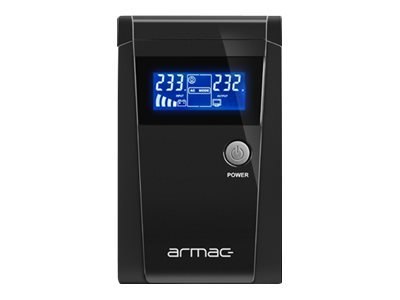 Armac Office O/650F/LCD - UPS - AC 230 V - 390 wat - 650 VA - 7 Ah - 7 Ah - USB - złącza wyjściowe: 2