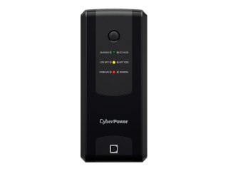 CyberPower UT Series UT1050EG-FR - UPS - AC 230 V - 630 wat - 1050 VA - 1 faza - USB - złącza wyjściowe: 4 - Francja - czarny