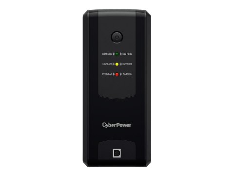 CyberPower UT Series UT1050EG-FR - UPS - AC 230 V - 630 wat - 1050 VA - 1 faza - USB - złącza wyjściowe: 4 - Francja - czarny
