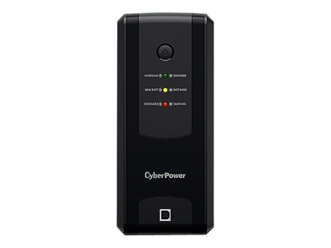 CyberPower UT Series UT1050EG - UPS - AC 230 V - 630 wat - 1050 VA - 1 faza - USB - złącza wyjściowe: 4 - czarny