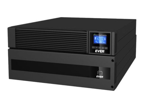 EVER Powerline RT Plus 6000 - UPS (montowany w szafie rack / zewnętrzny) - AC 230 V - 6000 wat - 6000 VA - 1 faza - bez baterii 
